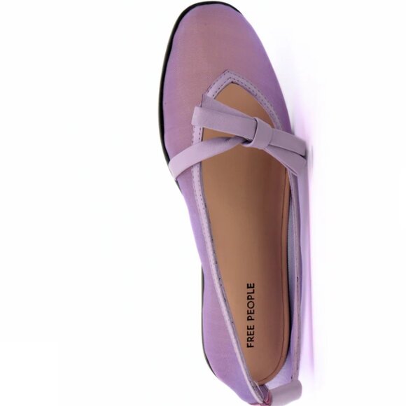new Free People Mesh Mania Bow Flats 256 3T2 - Picture 8 of 9